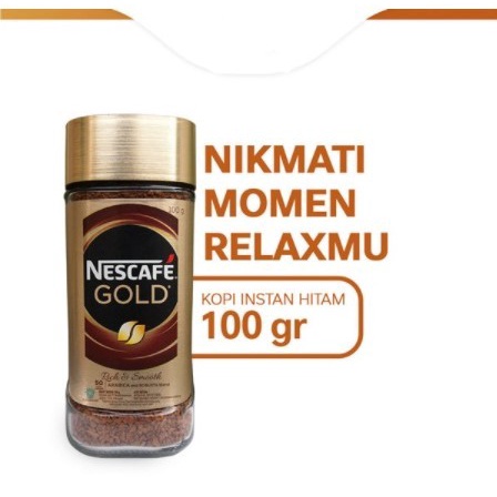 

NESCAFE GOLD KOPI INSTAN KOPI HITAM JAR 100GR