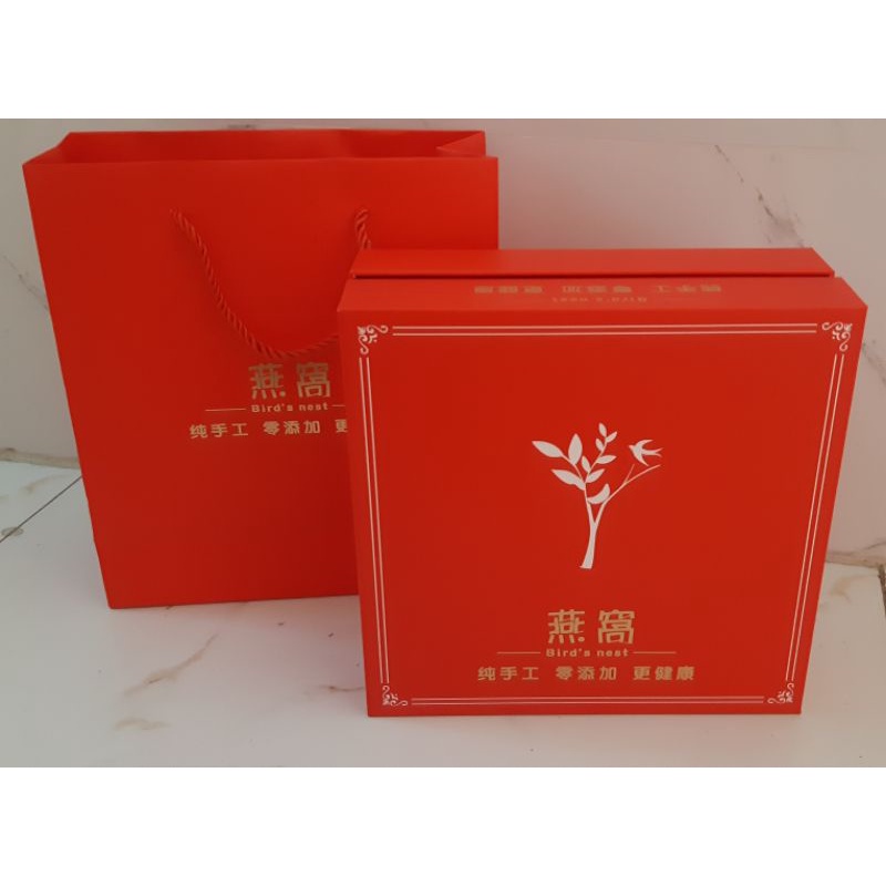 

kotak mewah sarang burung walet/gift box/ motif pohon