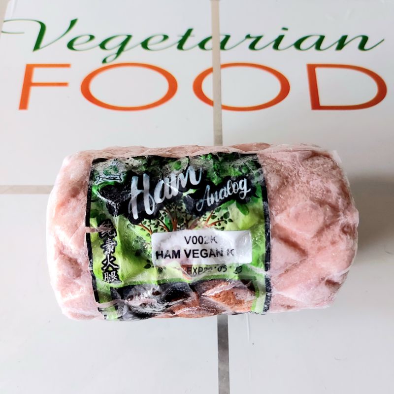 

HAM ANALOG, 500g, ( FROZEN FOOD), HALAL, PLANT BASED, RUHUEY