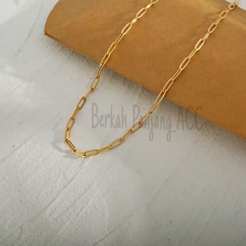 KALUNG TITANIUM PAPERLINA TERBARU perhiasan super berkelas fashion korea anti karat dan anti luntur