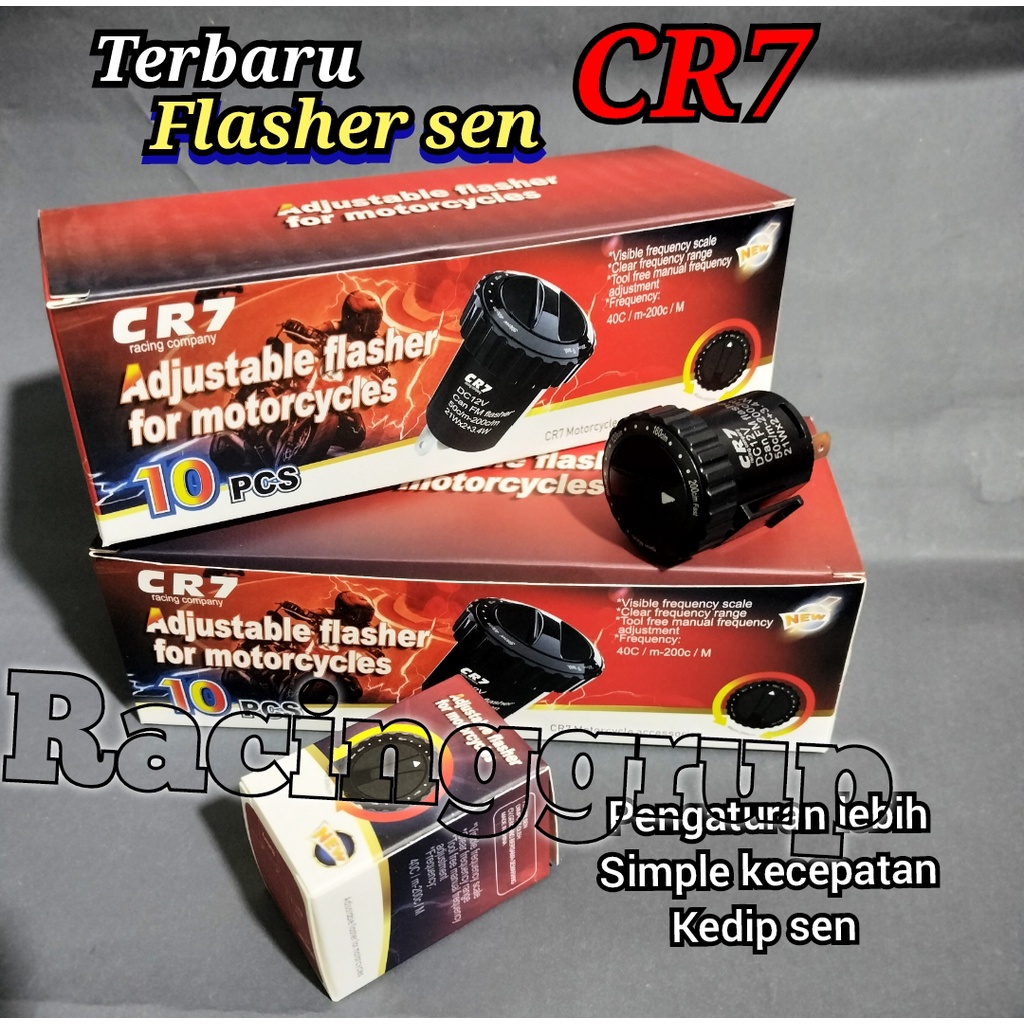 Flasher Flaser Lampu Sein CR7 Original Flasher bunyi setelan Bisa atur kedip Sein