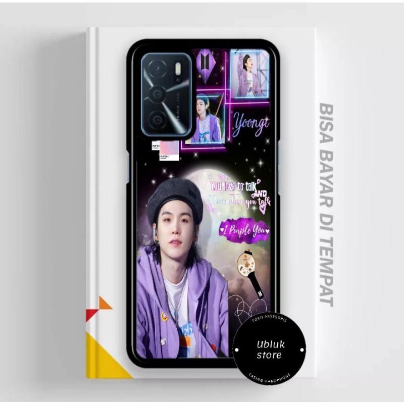 ubluk store Case custom Oppo A15,A15s ,A16,A54, A74, A95 ,A92 motif cararter BTs pupple keren murah