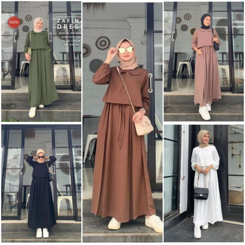 GAMIS CRINCLE AIRFLOW MODEL TENGAH SERUT MODEL ROK