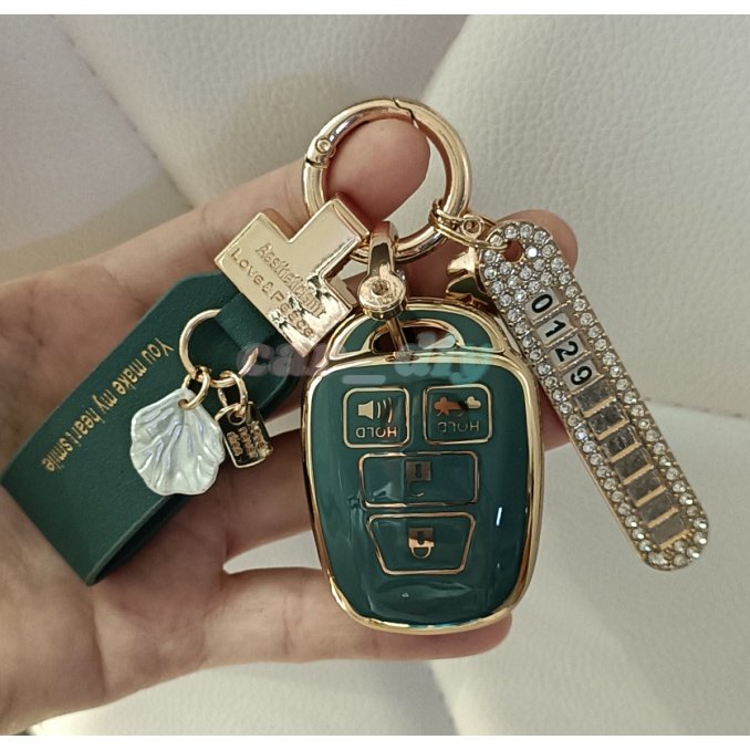 Case Kunci Mobil Bahan TPU Untuk Toyota yaris 2017 / Vios / Ativ / yaris Ativ Toyota Camry Corolla RAV4 Vios Prius Clander 2012 / 3 2016 / 2 / 3