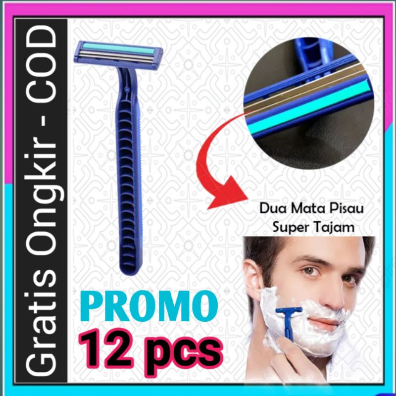 Promo Cukuran Jenggot kumis Murah Isi 12 Ecer