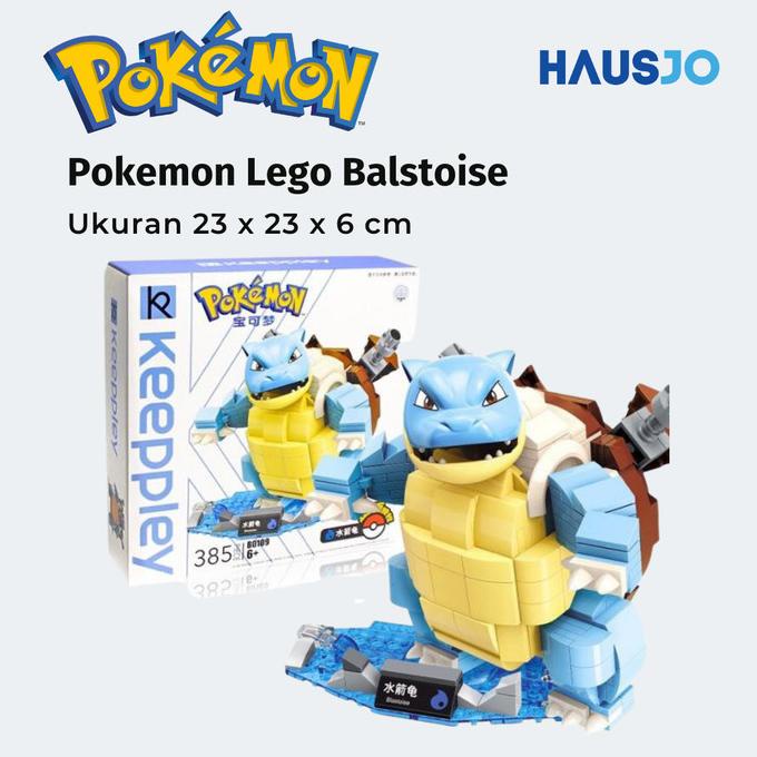 Mainan Anak Figure Lego Brick Pokemon Blastoise Original Keeppley stock ada