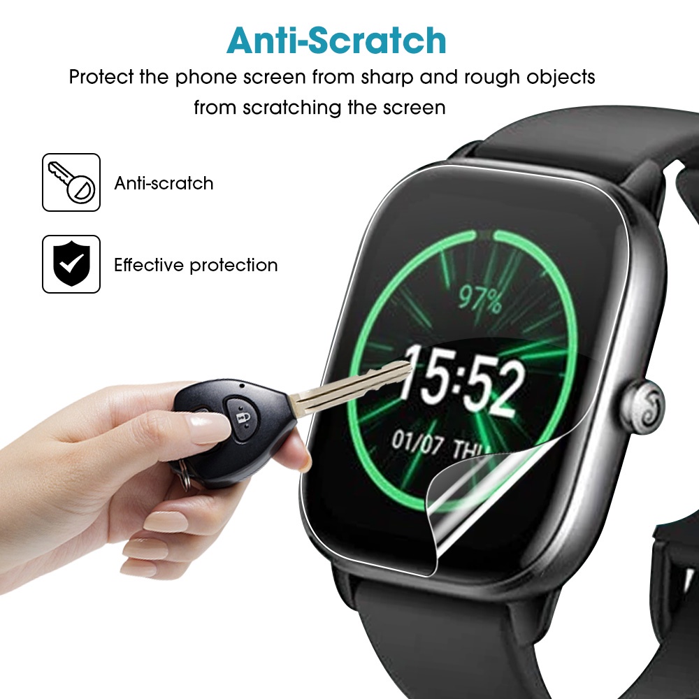 Film Pelindung Layar Smartwatch Amazfit GTS 4 Mini Full Cover Anti Gores