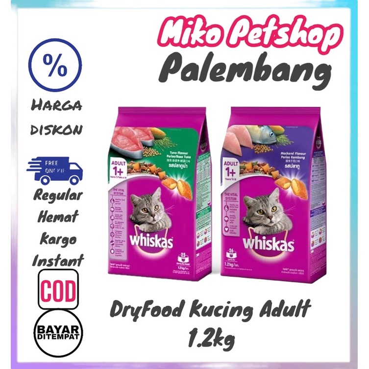 Makanan Kucing WHISKAS Adult Freshpack 1.2kg