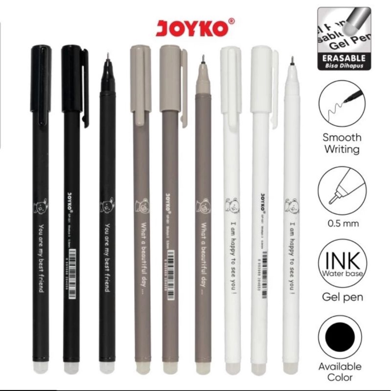 

Erasable Gel Pen Pulpen Bisa Dihapus Joyko GP-321 Shokyo 3 Gel 0.5mm