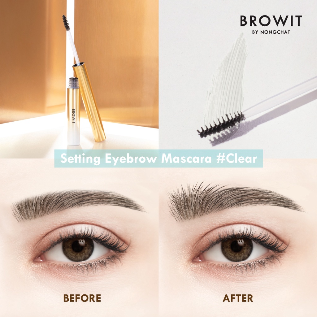 [NEW PRODUCT] READY Browit Setting Eyebrow Mascara by Nongchat | Brow Setting Transparant | Browit.id