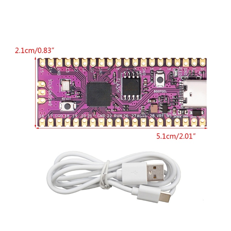 Btsg Figh Function Microcontroller Board Papan Pengembang Boot Raspberry Pi Pico Module Modul Raspberry Pi Pico