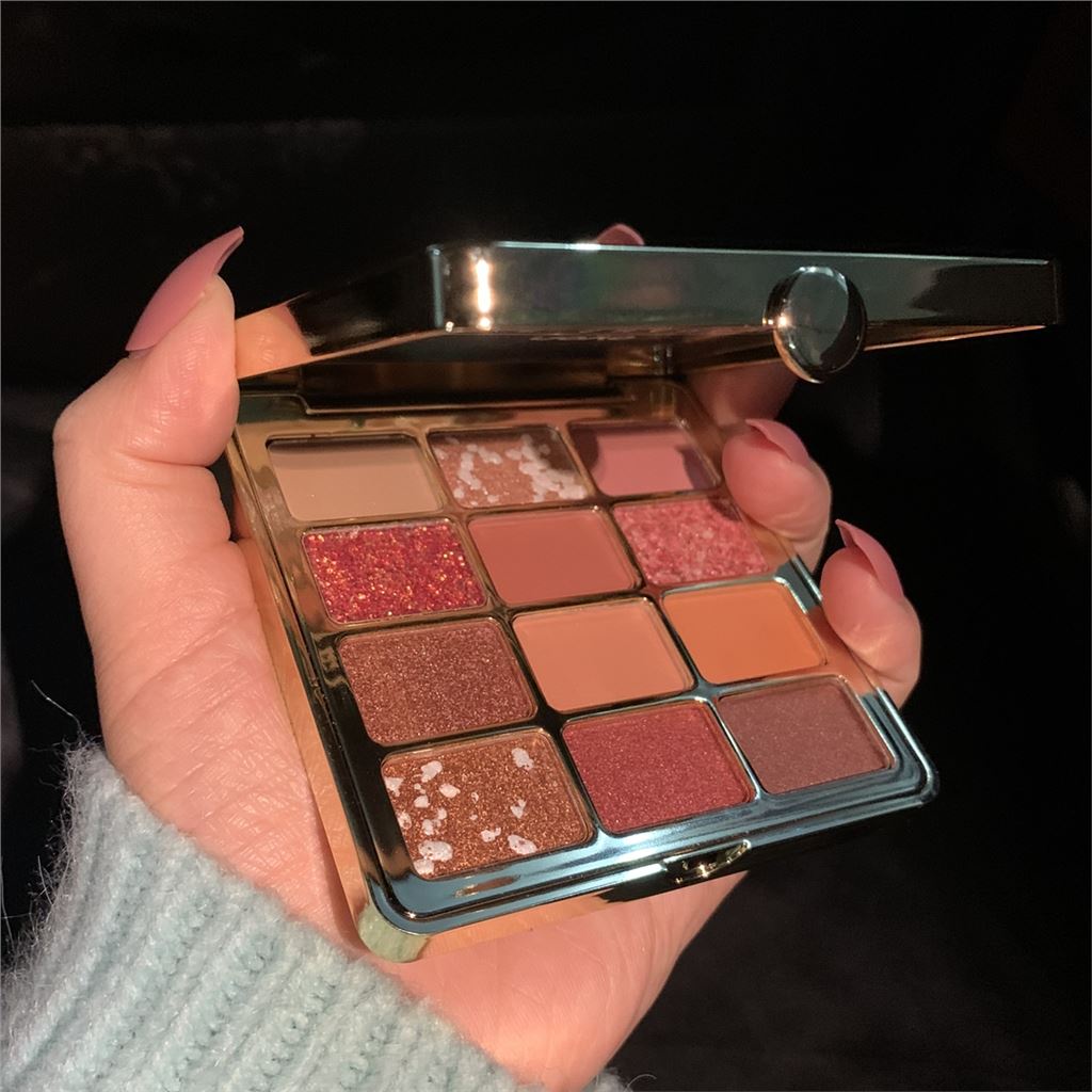 Perfect beauty diary eye shadow plate ins super fire matt pearlescent glitter powder