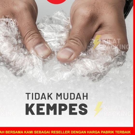 

PLASTIK BUBBLE WRAP 125CM X 50M | BUBBLE WRAP DKM+ HITAM TEBAL /ROLL