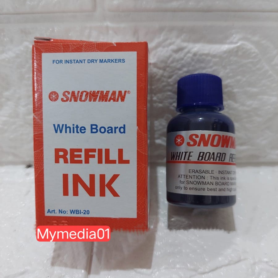 

tinta spidol Snowman refil ink for white board marker