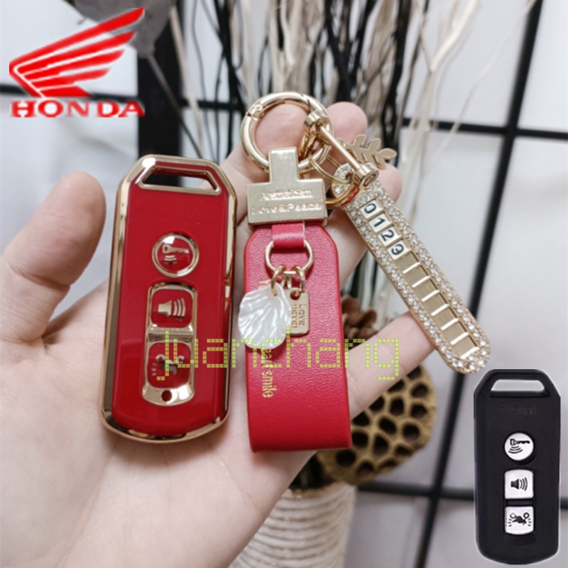Case Holder Kunci Remote Bahan TPU Untuk Honda PCX 150 X-ADV SH300i NF07 Forza 300 PCX 125 150 SH300 SIPER SH125 PCX-150 Adv