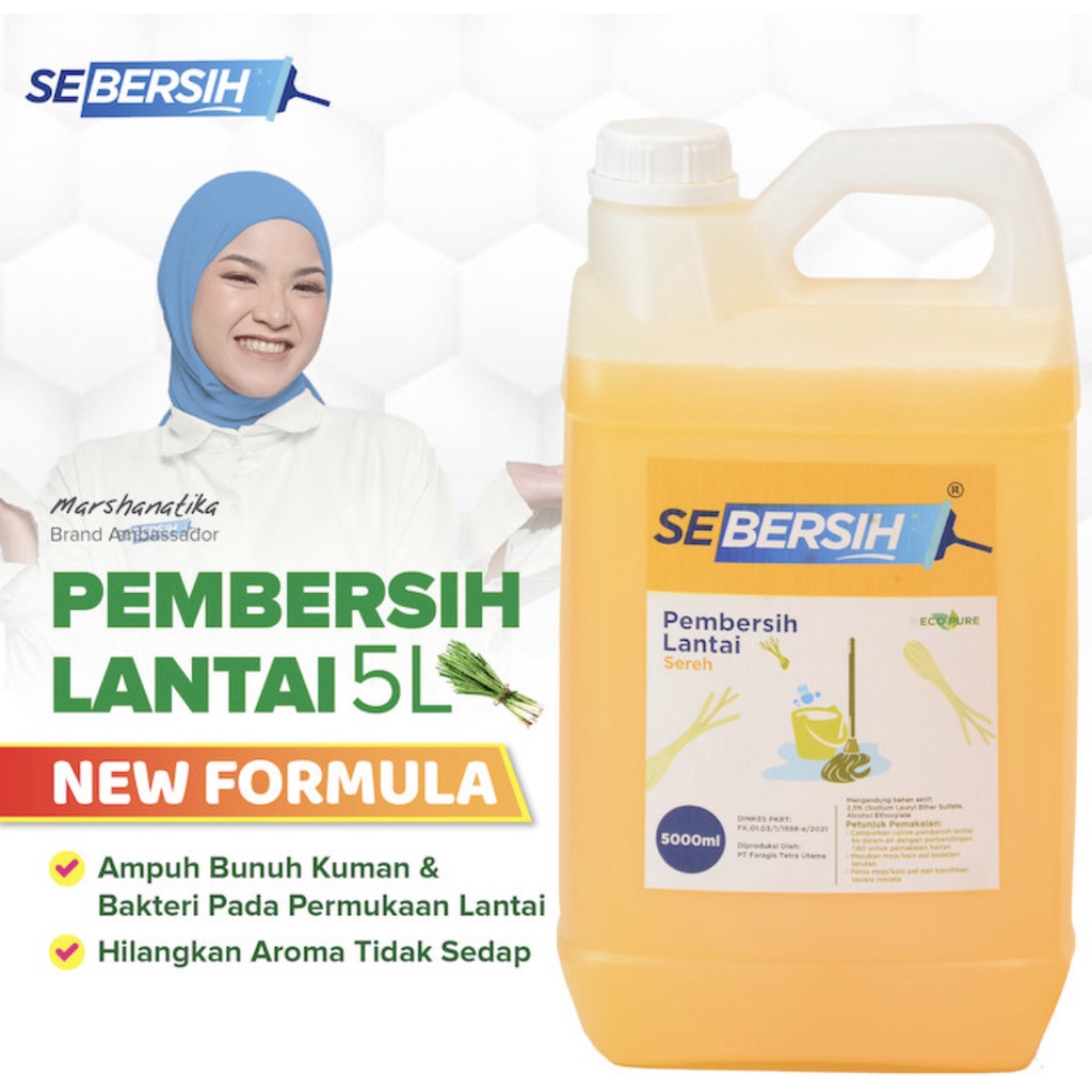 SEBERSIH Pembersih Lantai 5 Liter Izin Kemenkes RI