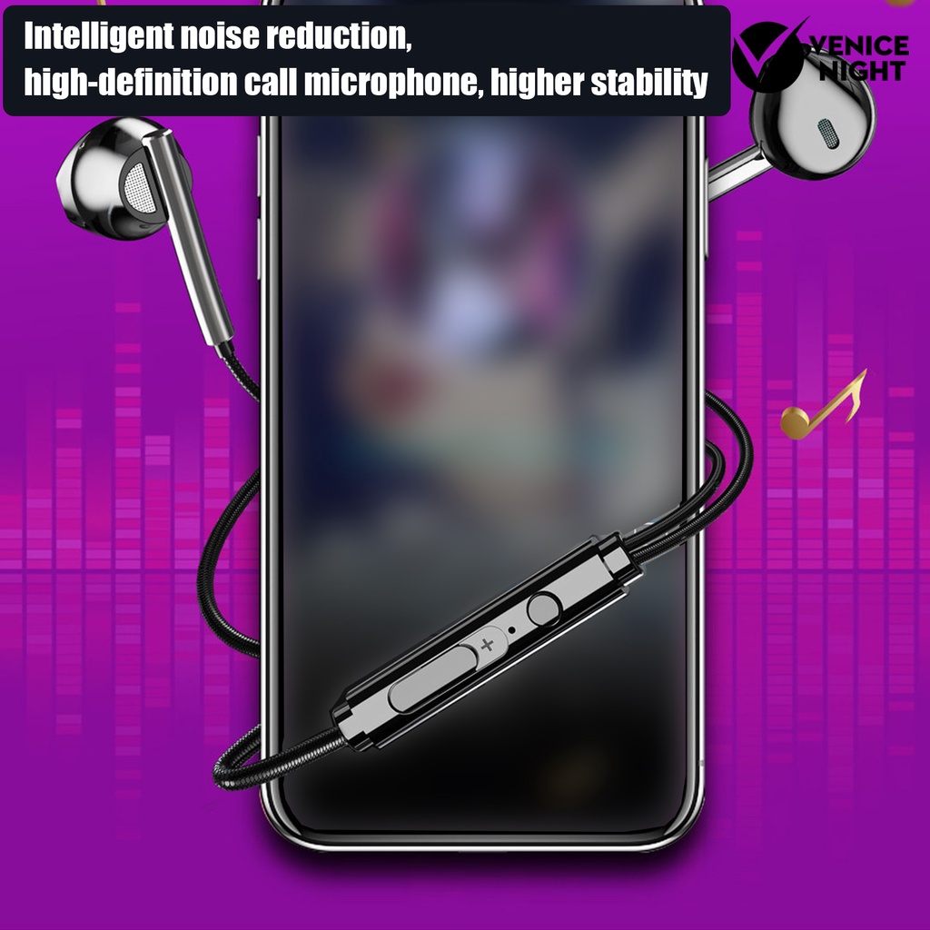(VNEP) (Berkabel) M25 Earphone In-ear Heavy Bass 3.5mm Universal Game Music Earbud dengan Mikrofon untuk Ponsel