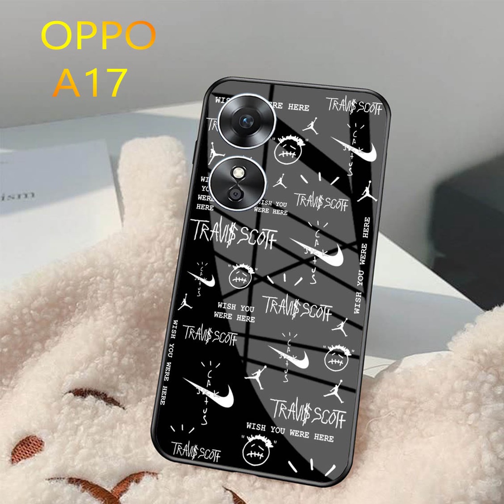 Softcase Glass Kaca OPPO A17 2022 - Casing HP OPPO A17 2022 [ S69 ].