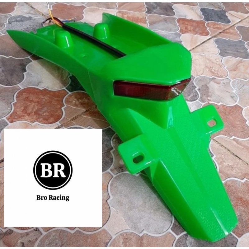 Spakbor Belakang Klx 150 / Undertail Klx 150 / Lampu Stop Klx 150 Sein Led