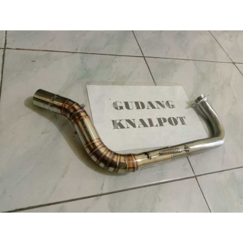 pipa leher knalpot beat Scoopy Vario karbu inlet 38