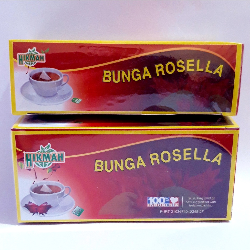 Teh Celup Bunga Rosella - Teh Herbal Rosela - Teh Rosela