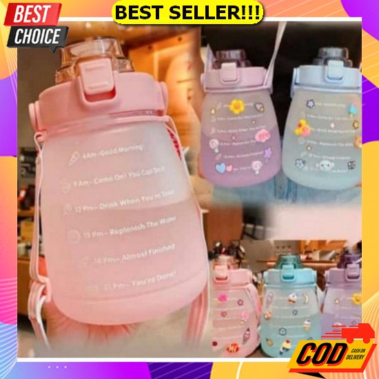 Promo Glitter Tumbler Botol Minum Dewasa / Botol Minum Anak Cups Blink Gelas Botol Minum Air Sedotan