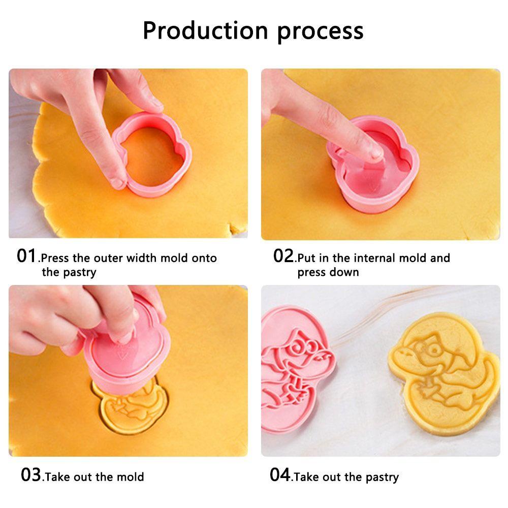 Top 6pcs/set Cetakan Biskuit Natal DIY Pastry Dekorasi Cetakan Kue Plastik