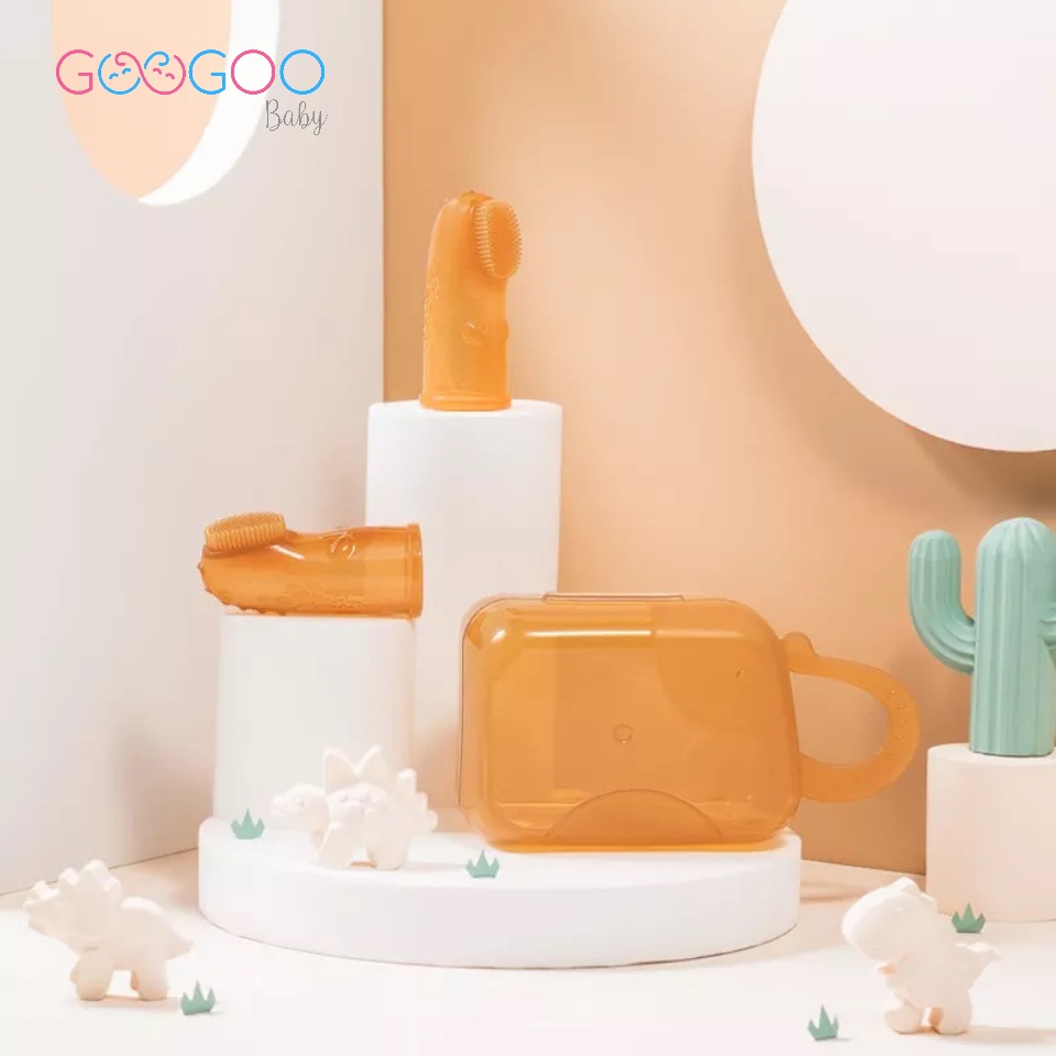 GOOGOO Baby Premium Silicone Finger Toothbrush / Sikat Gigi Lidah Bayi