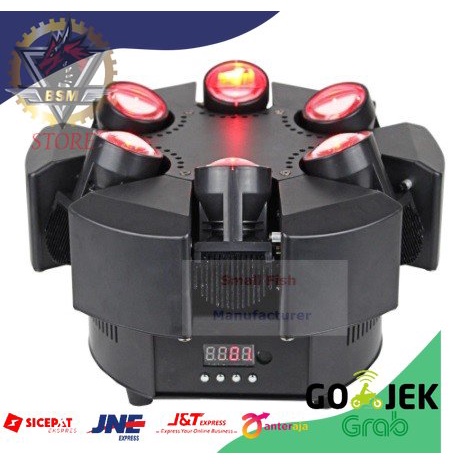 Moving LED 6 Head RGBW