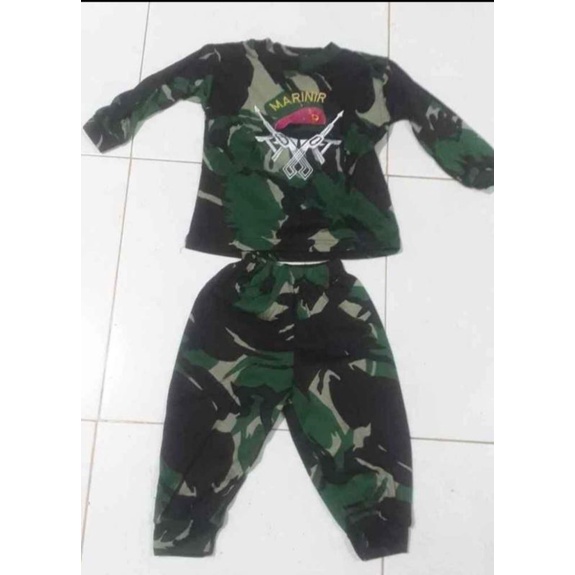 SETELAN KAOS DORENG ANAK ANAK MARINIR,KAOS KARNAVAL ANAK ANAK MARINIR