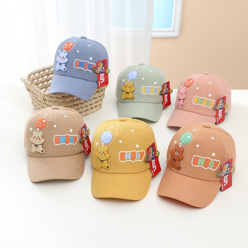 2 3 4 5 tahun Topi Anak Balita Laki Laki Perempuan Impor Model ENJOY and SPACE