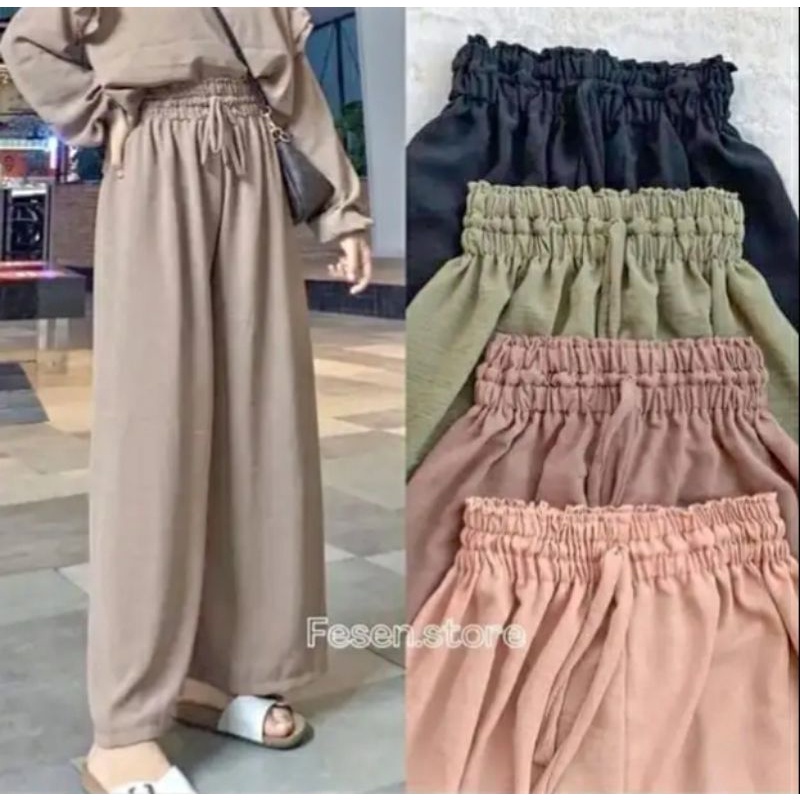 CELANA KULOT CRINKLE CELANA OOTD KULOT CRINKLE KULOT CRINKLE AIRFLOW KULOT LINEN AIRFLOW KULOT CRINK