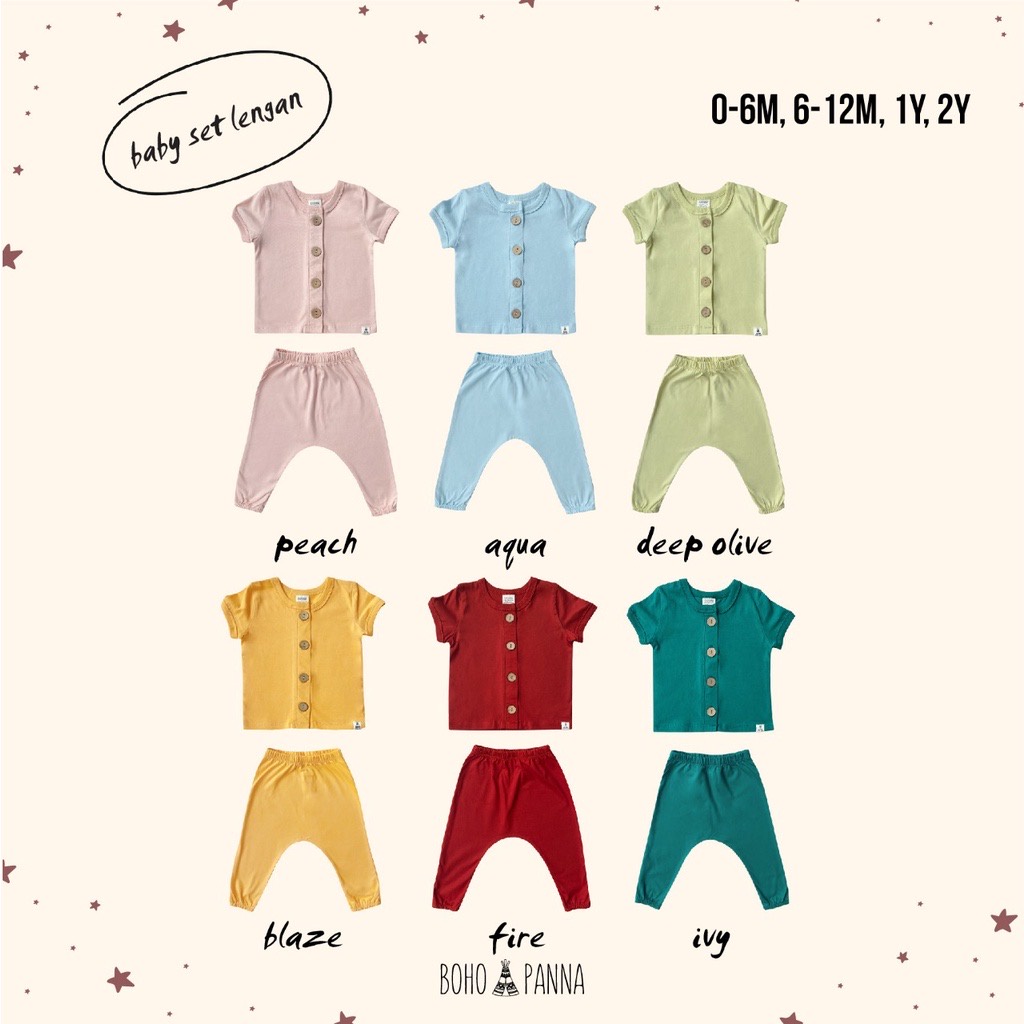 BOHOPANNA - BABY SET LENGAN - Setelan Bayi 0-2 Tahun