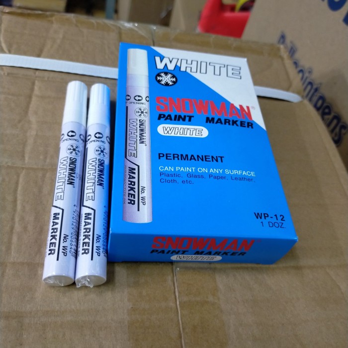 

Snowman Paint Marker White/Black (Perlusin) [Populer]