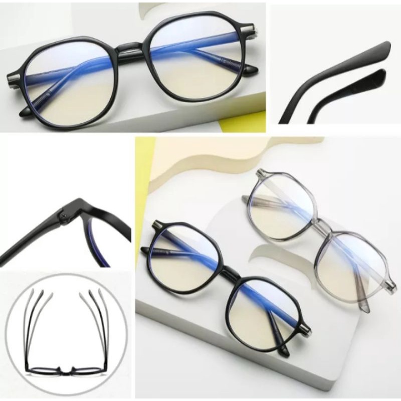 KINGS - KT262 Kacamata Anti Radiasi Blueray Frame Lensa Transparan Kacamata terbaru