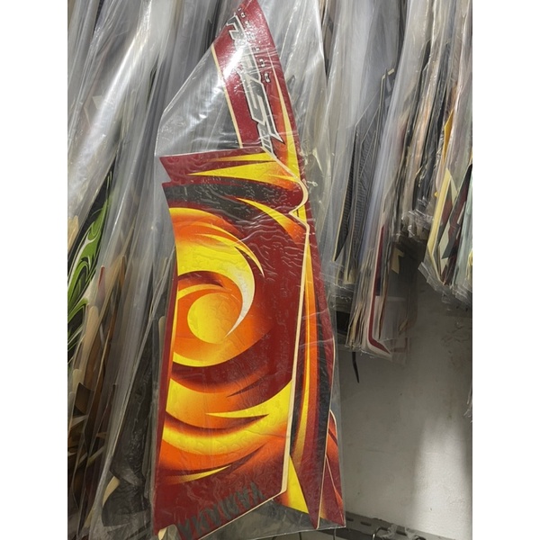 STIKER STRIPING MIO SOUL 2007 MERAH