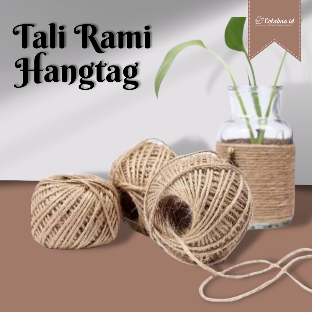 

Tali Rami 3ply (20cm) untuk Hangtag