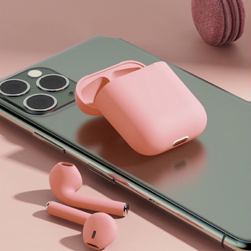 Headset Bluetooth 5.0 TWS i12 Macaron Wireless Earbud Earphone