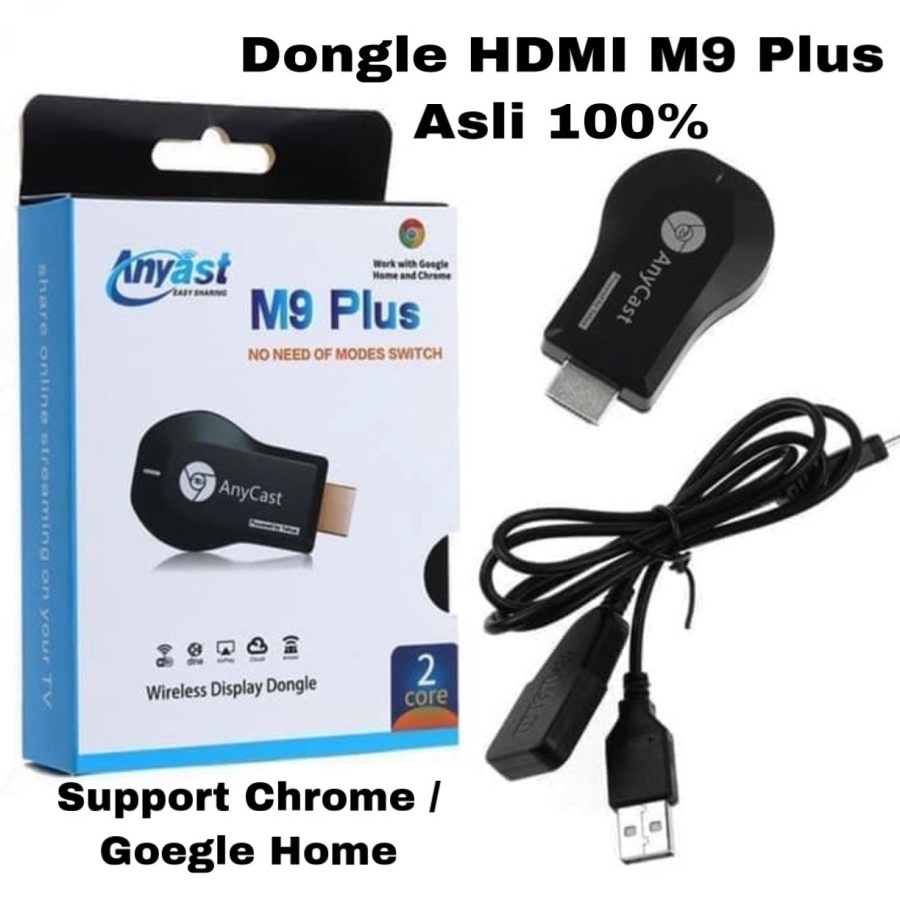 Dongle HDMI M9 / M4 Plus Asli 1080P Wifi HDMI Dongle Anycast M9 Plus Ori