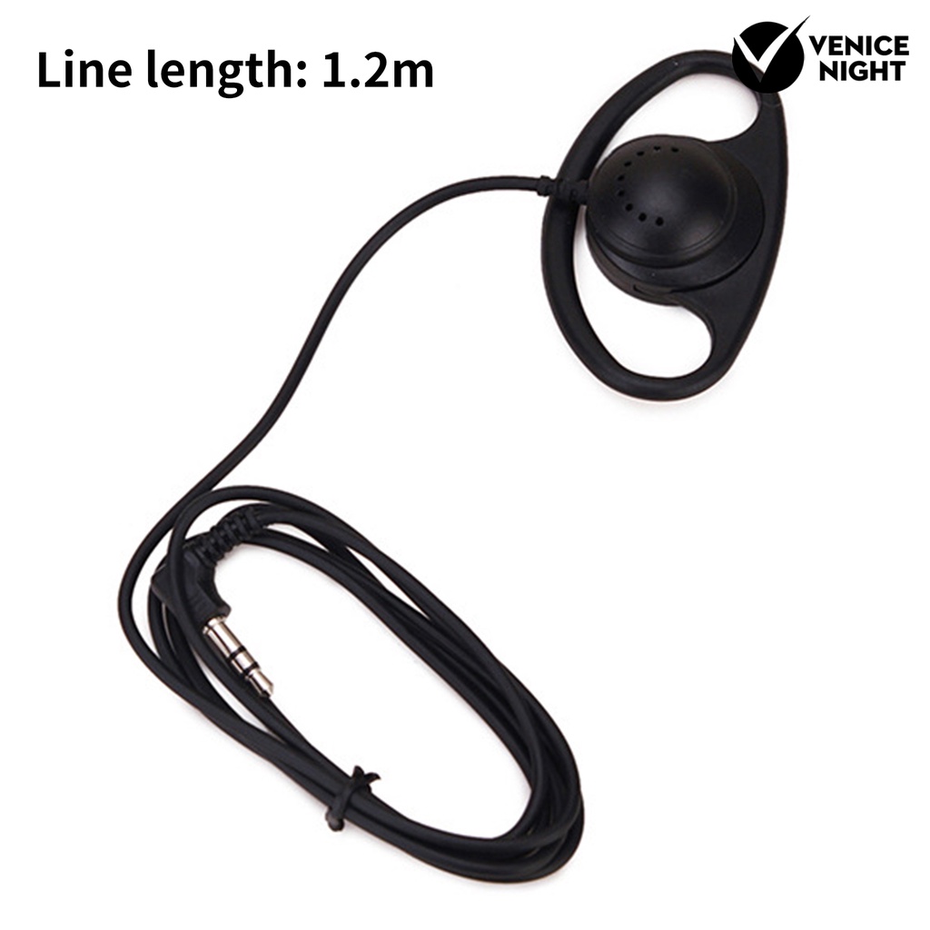 (VNEP) (Berkabel) Earphone Universal Earhook Profesional Nyaman Efek Suara HiFi 1.2m 3.5mm Konferensi Earphone Stereo Lubang Suara untuk Interpretasi Simultan