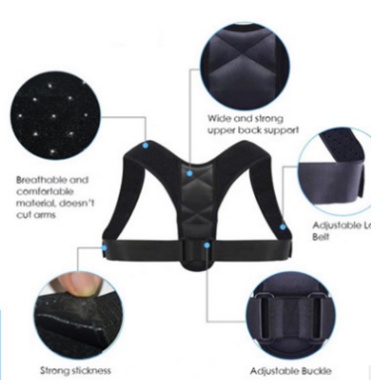 Alat bantu Penyanggah punggung brace support belt posture back support posture corrector enegerzing support