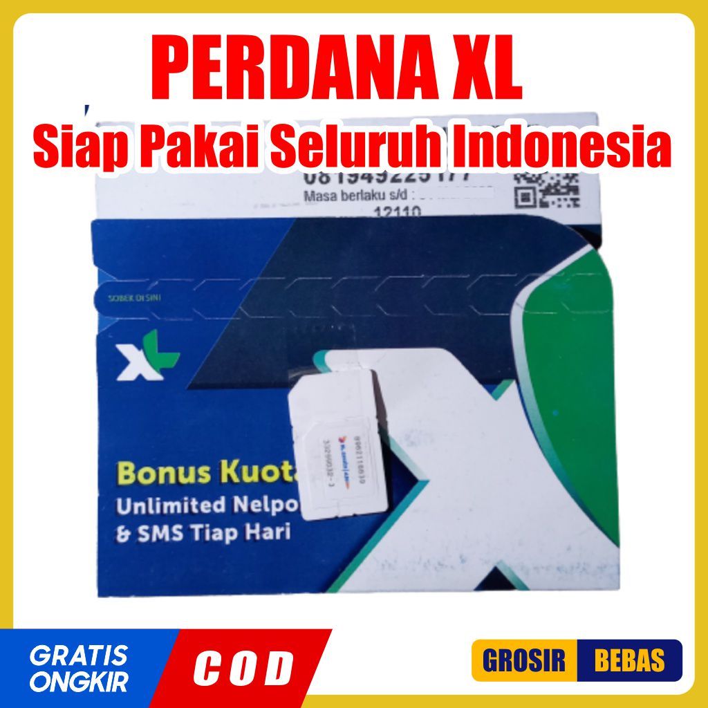 XL Siap Pakai / Perdana XL Acak Tengah / XL Fresh / XL 0K / Kartu XL / SP XL / GrosirBebas / Grosir 