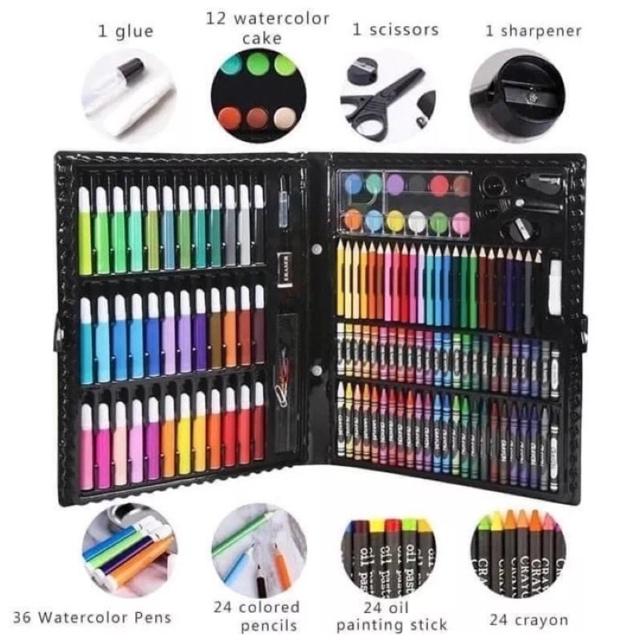

ID CRAYON SET 150PCS / KRAYON MEWARNAI ANAK 150PCS / PENSIL WARNA SET 150PCS TAKASIMURA STORE