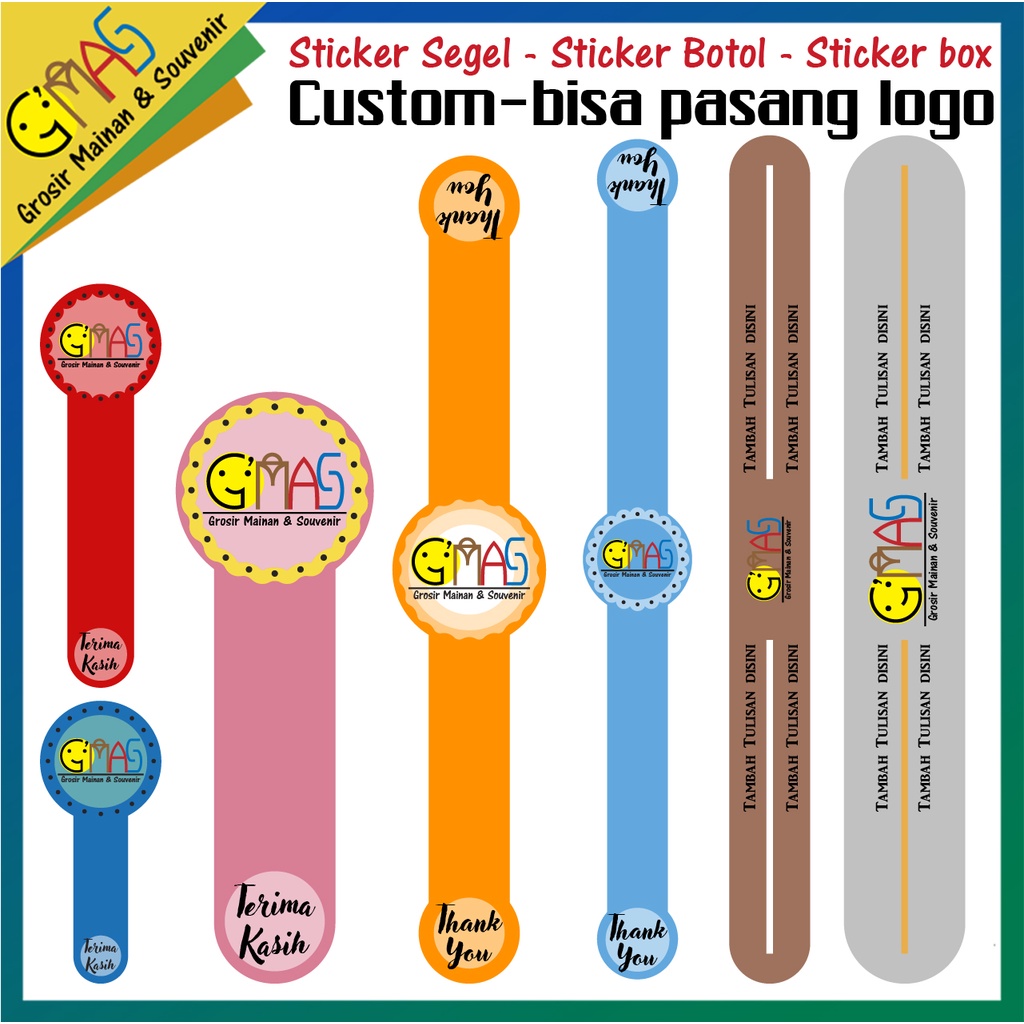 

Custom Sticker segel seal sticker botol stiker sticker toples Sticker box Sticker bento custom