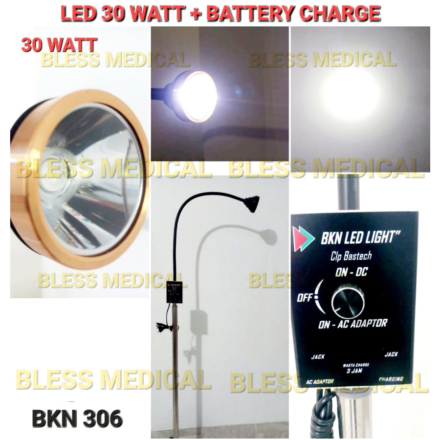 Lampu Tindakan/Periksa BKN LED + Battery Charge Lampu Bidan, Klinik, UGD