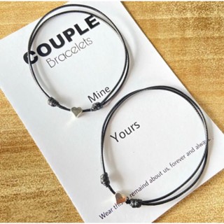 Image of (Dapat 2pcs) Gelang mine yours Heart / Gelang love Couple
