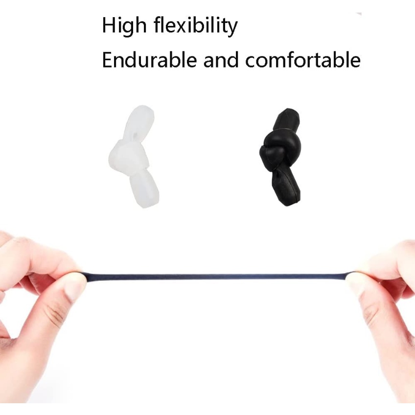 Roselife 2pcs / Set Pad / Bantalan Silikon Anti Slip Untuk Aksesoris Kacamata Baca / Olahraga