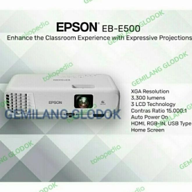 Projector Epson Eb-500 ~ Proyektor Epson Eb E500