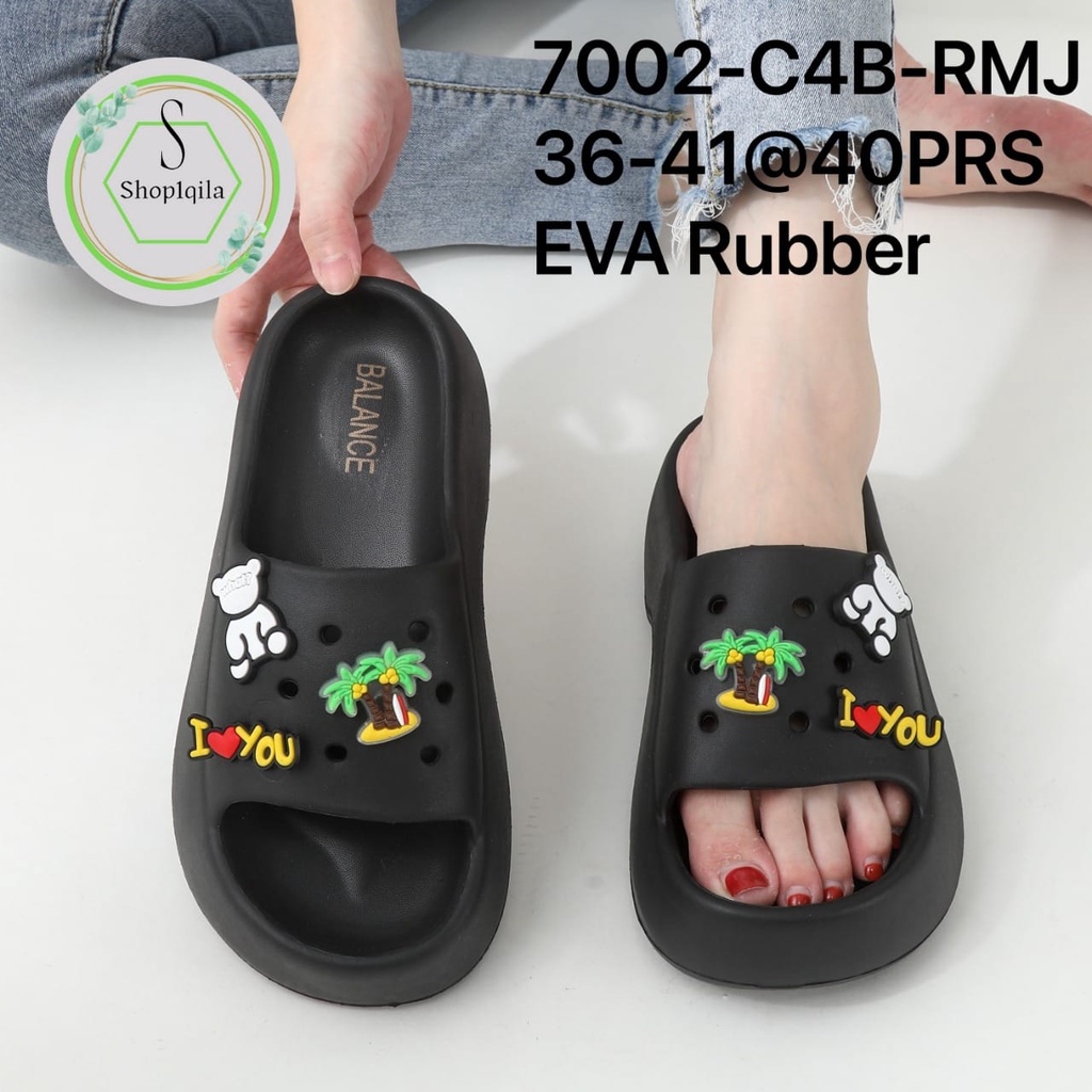 Sandal selop fuji perempuan import  balance 7002-A4 36-41 jibitzzz kekinian Terlaris