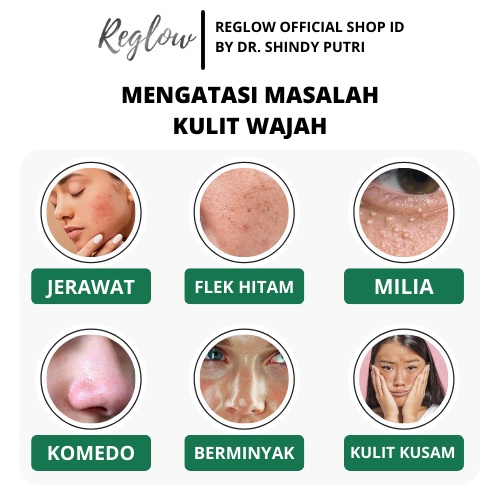 PAKET REGLOW Cream Dan Toner Micellarwater Skincare Original dr Shindy Putri Pelembab Pencerah Perawatan Wajah Glowing BPOM Penghilang Flek Hitam Milia Jerawat Bruntusan Komedo Pori Besar